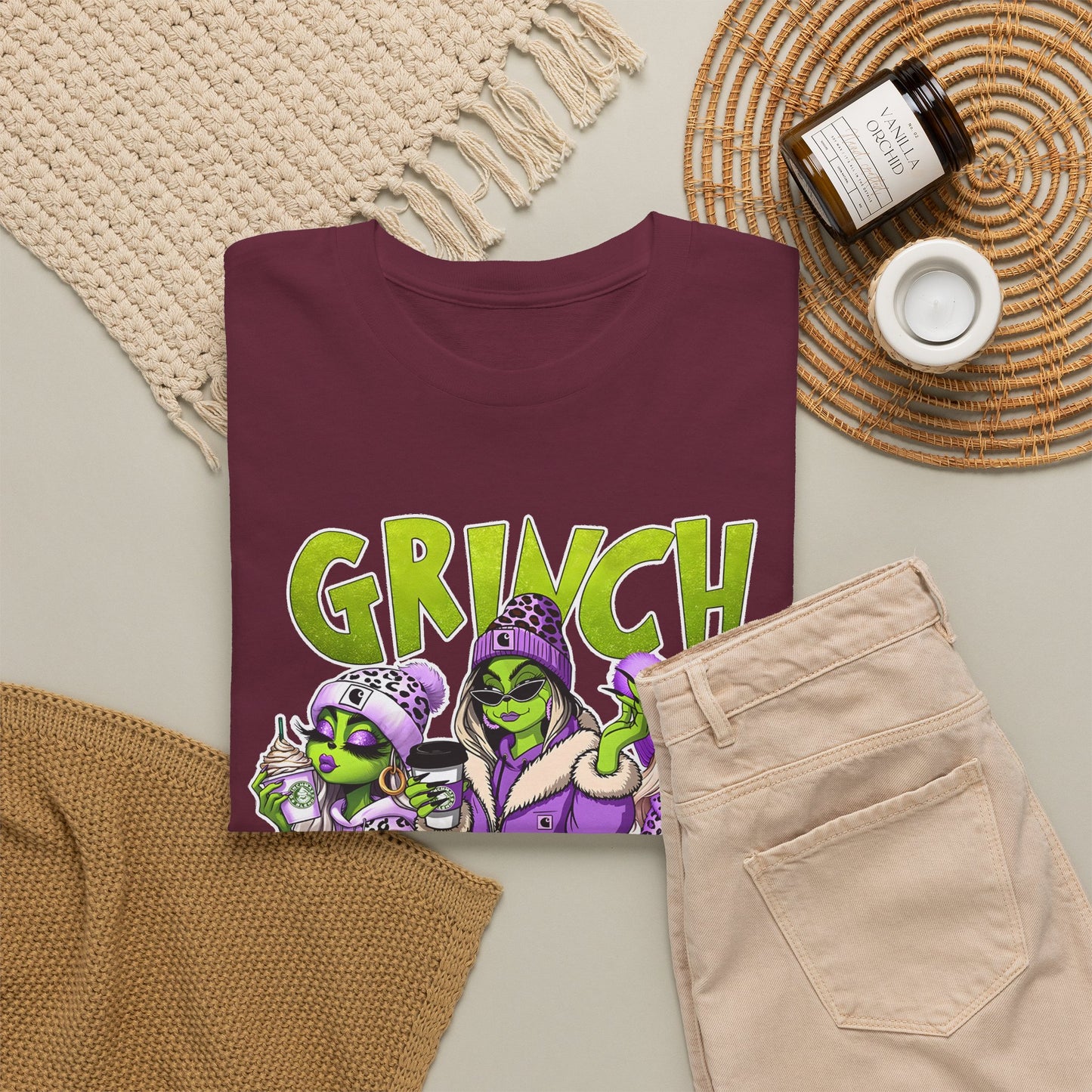 Grinch Squad Tee — Funny Christmas Crew Holiday T-Shirt