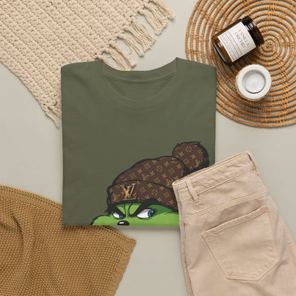 Grinch Winter Beanie Tee — Cozy Holiday Grinch with Hot Cocoa T-Shirt