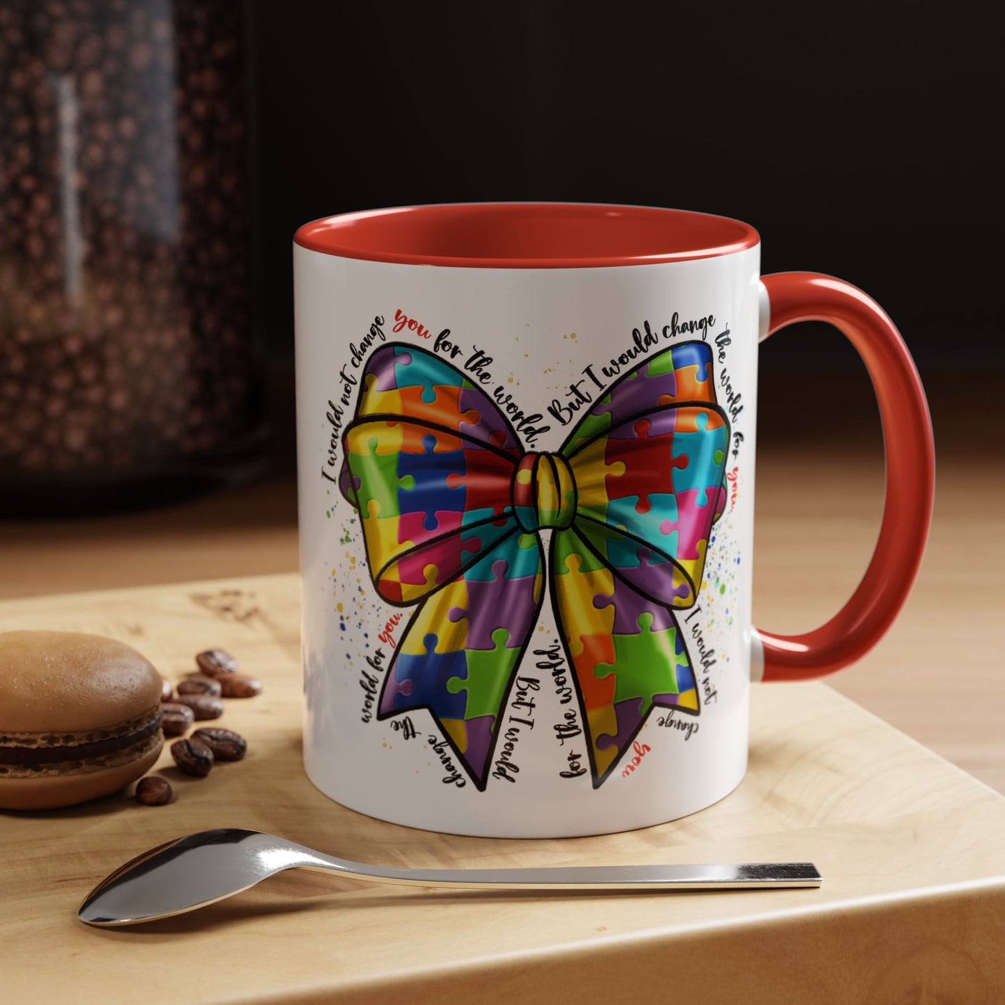 Autism Awareness Puzzle Ribbon Coffee Mug (11/15oz)