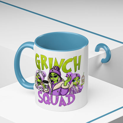 Grinch Squad Coffee Mug — Funny Holiday Green Girl 11/15oz Accent Mug