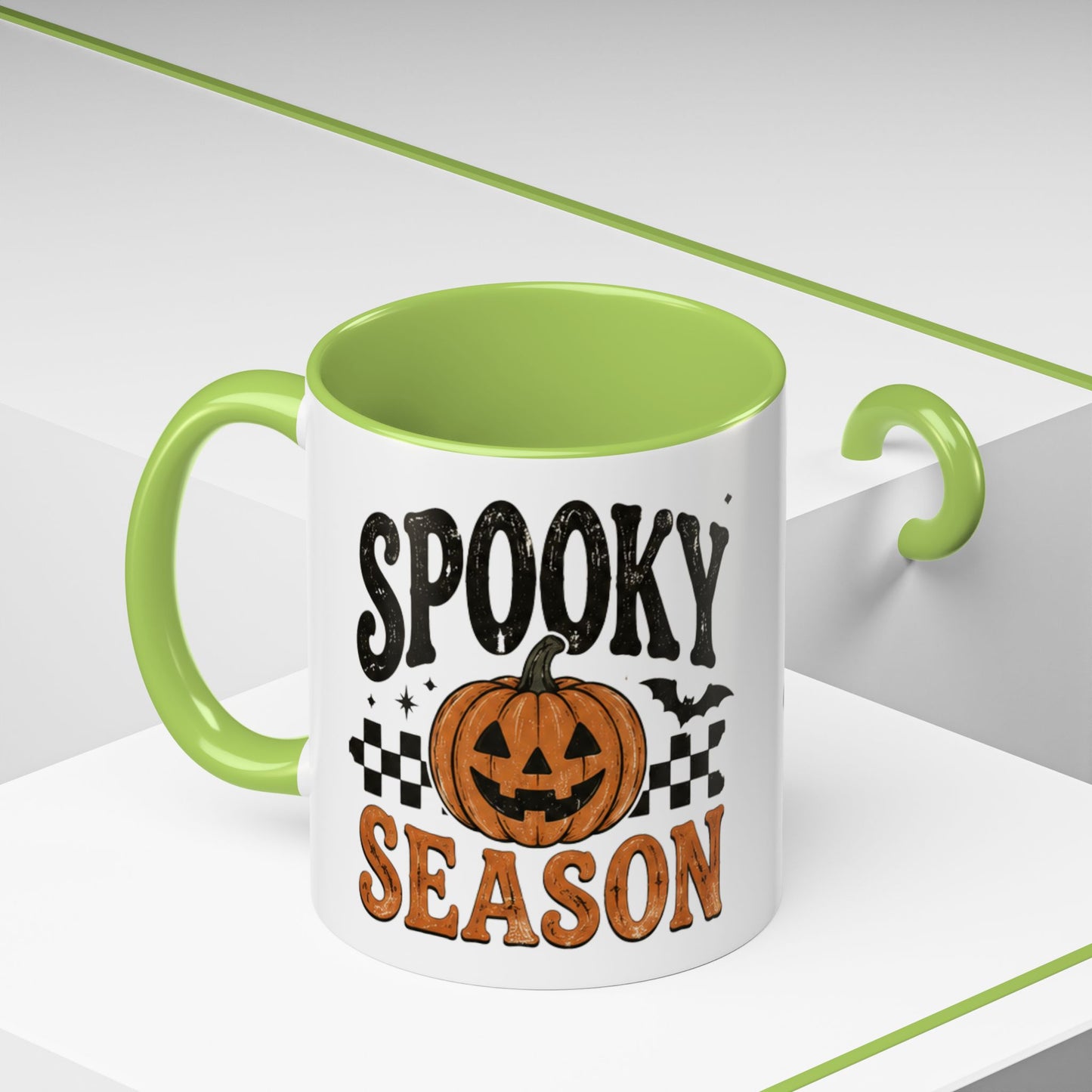 Spooky Season Coffee Mug — Halloween Pumpkin Accent Mug (11/15oz)