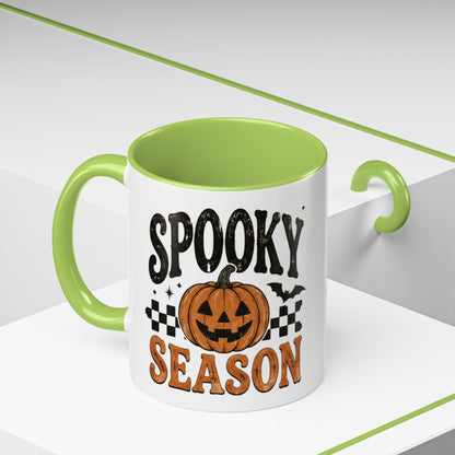 Spooky Season Coffee Mug — Halloween Pumpkin Accent Mug (11/15oz)