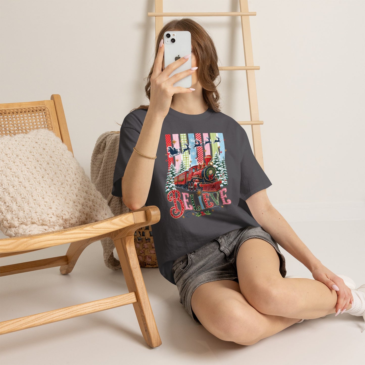 Believe Christmas Train T-Shirt