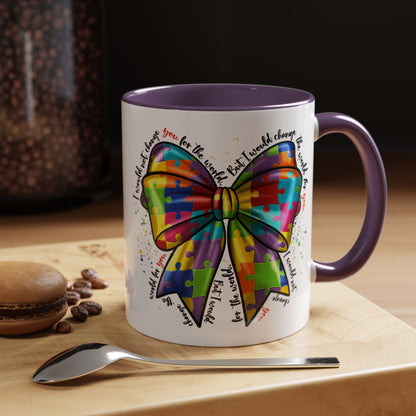 Autism Awareness Puzzle Ribbon Coffee Mug (11/15oz)