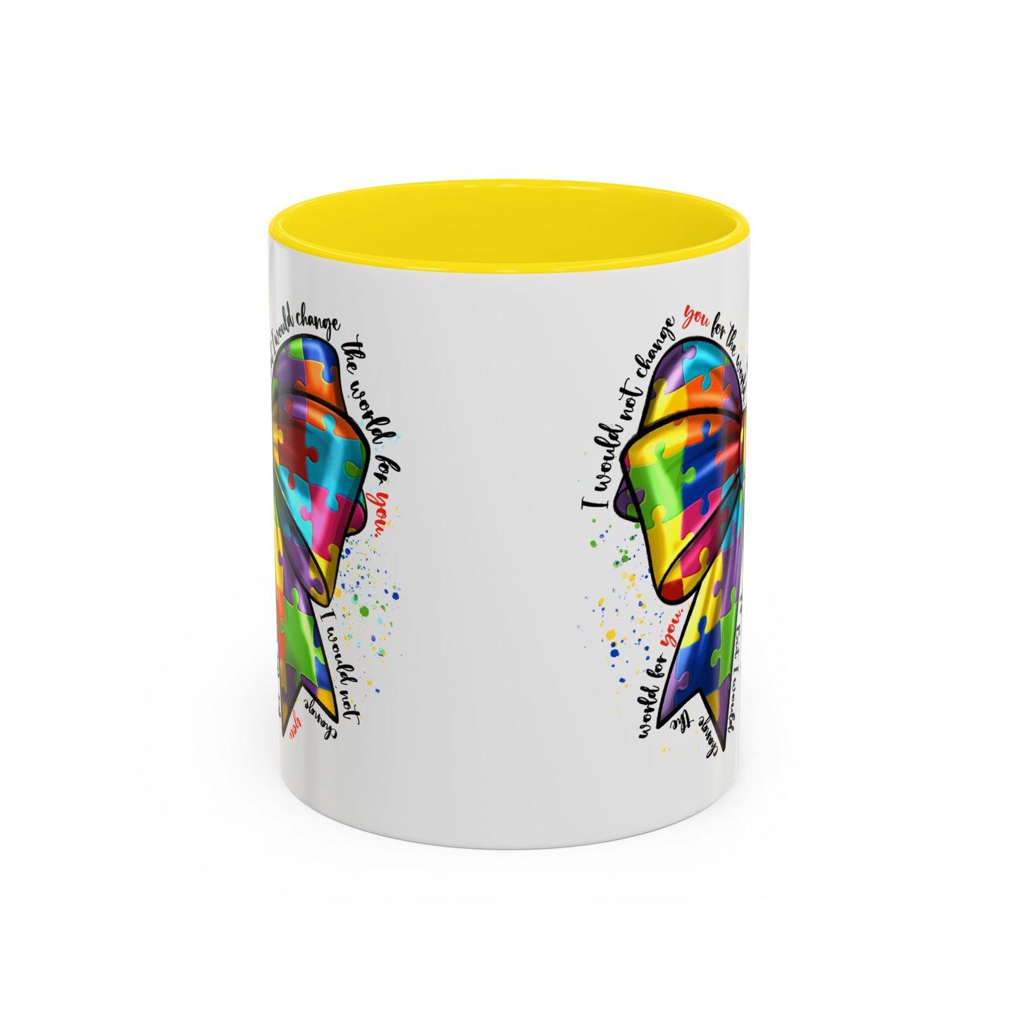 Autism Awareness Puzzle Ribbon Coffee Mug (11/15oz)