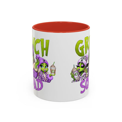 Grinch Squad Coffee Mug — Funny Holiday Green Girl 11/15oz Accent Mug