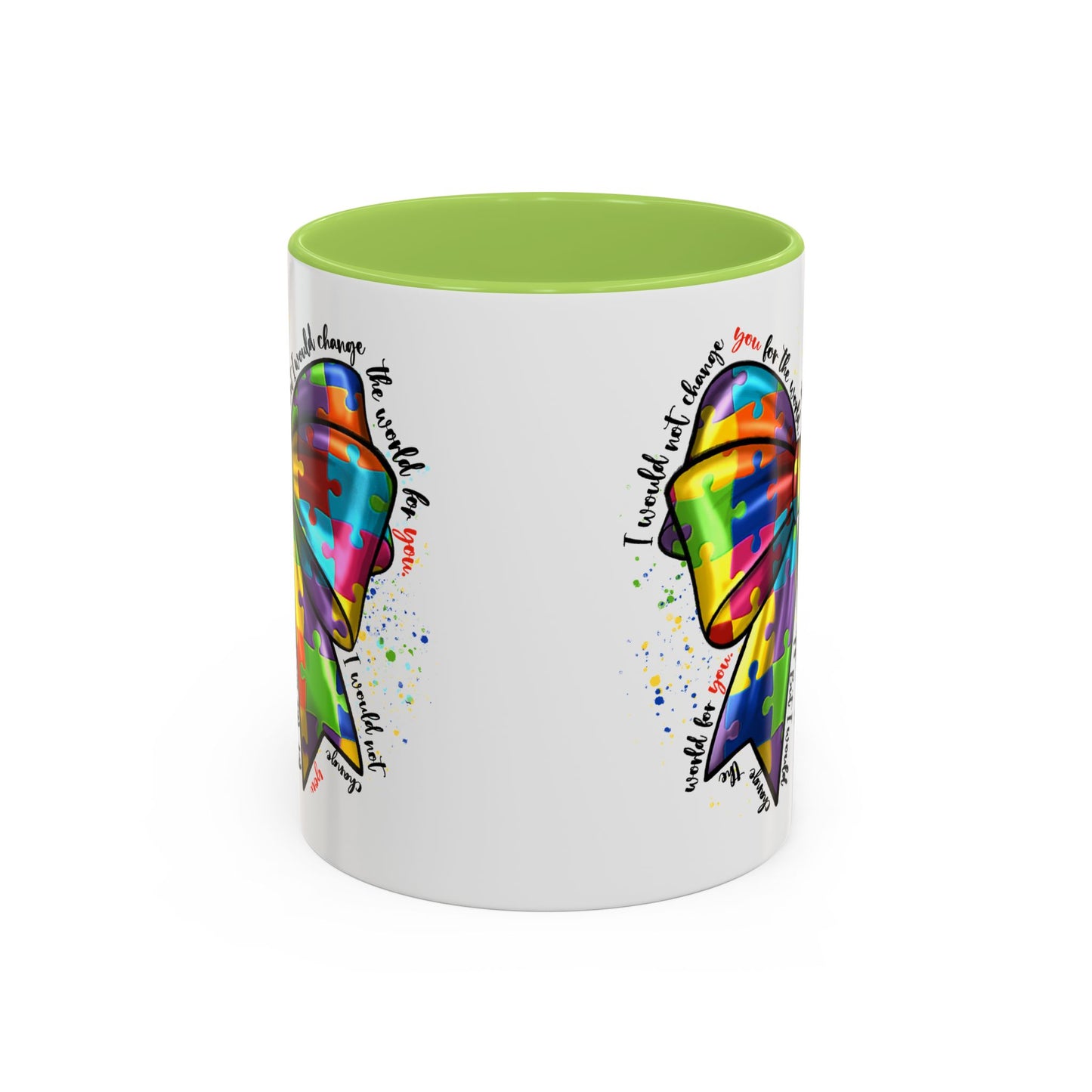 Autism Awareness Puzzle Ribbon Coffee Mug (11/15oz)