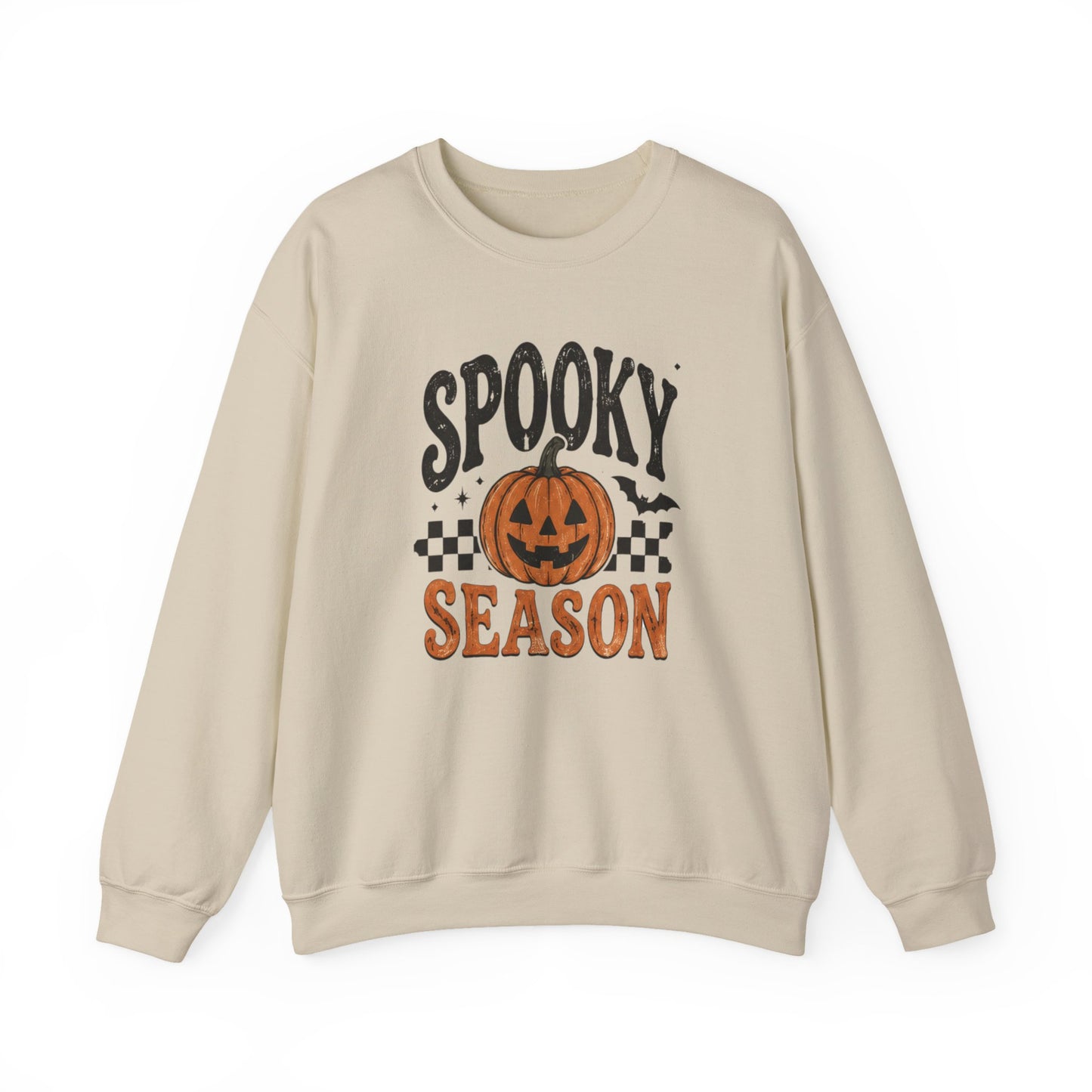 Spooky Season Sweatshirt — Pumpkin Jack-O'-Lantern Halloween Crewneck