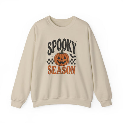 Spooky Season Sweatshirt — Pumpkin Jack-O'-Lantern Halloween Crewneck