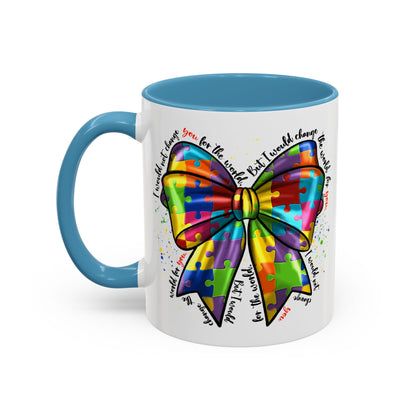 Autism Awareness Puzzle Ribbon Coffee Mug (11/15oz)
