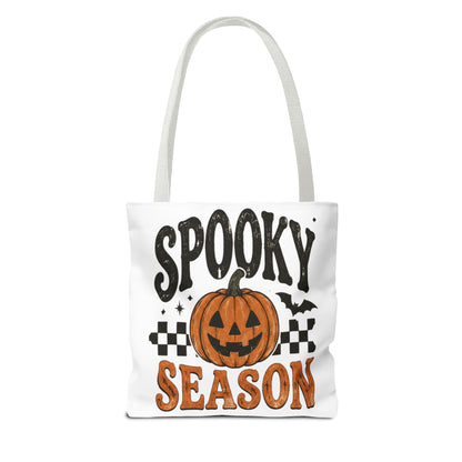 Spooky Season Pumpkin Tote Bag — Halloween Trick-or-Treat Shopper