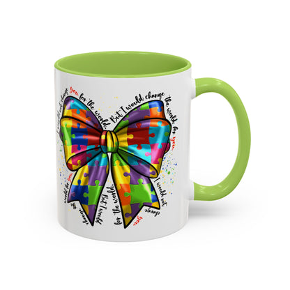 Autism Awareness Puzzle Ribbon Coffee Mug (11/15oz)