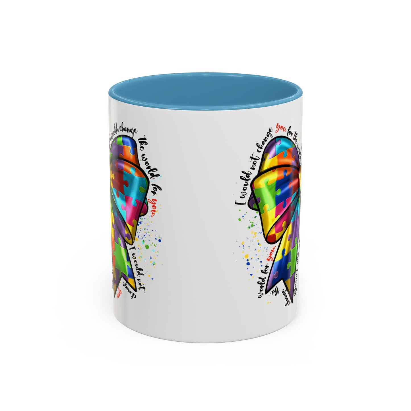 Autism Awareness Puzzle Ribbon Coffee Mug (11/15oz)