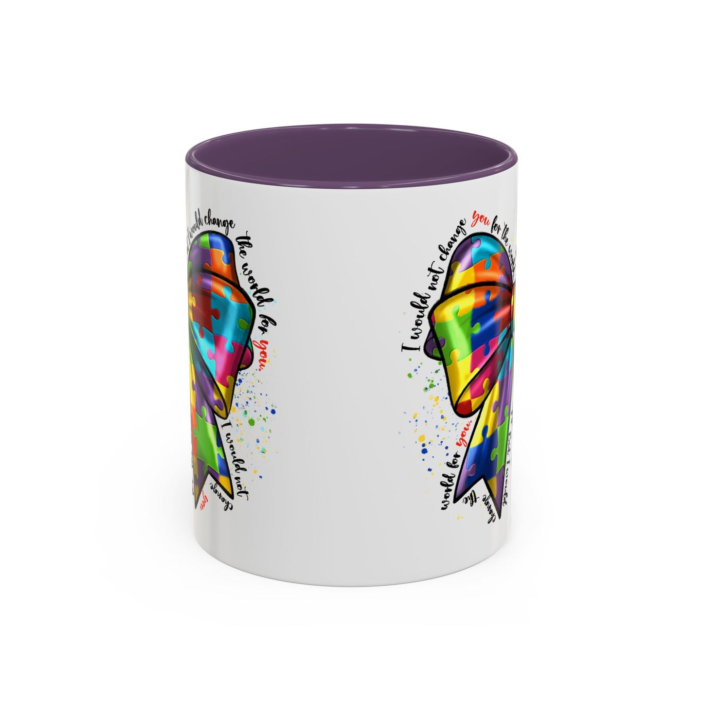 Autism Awareness Puzzle Ribbon Coffee Mug (11/15oz)