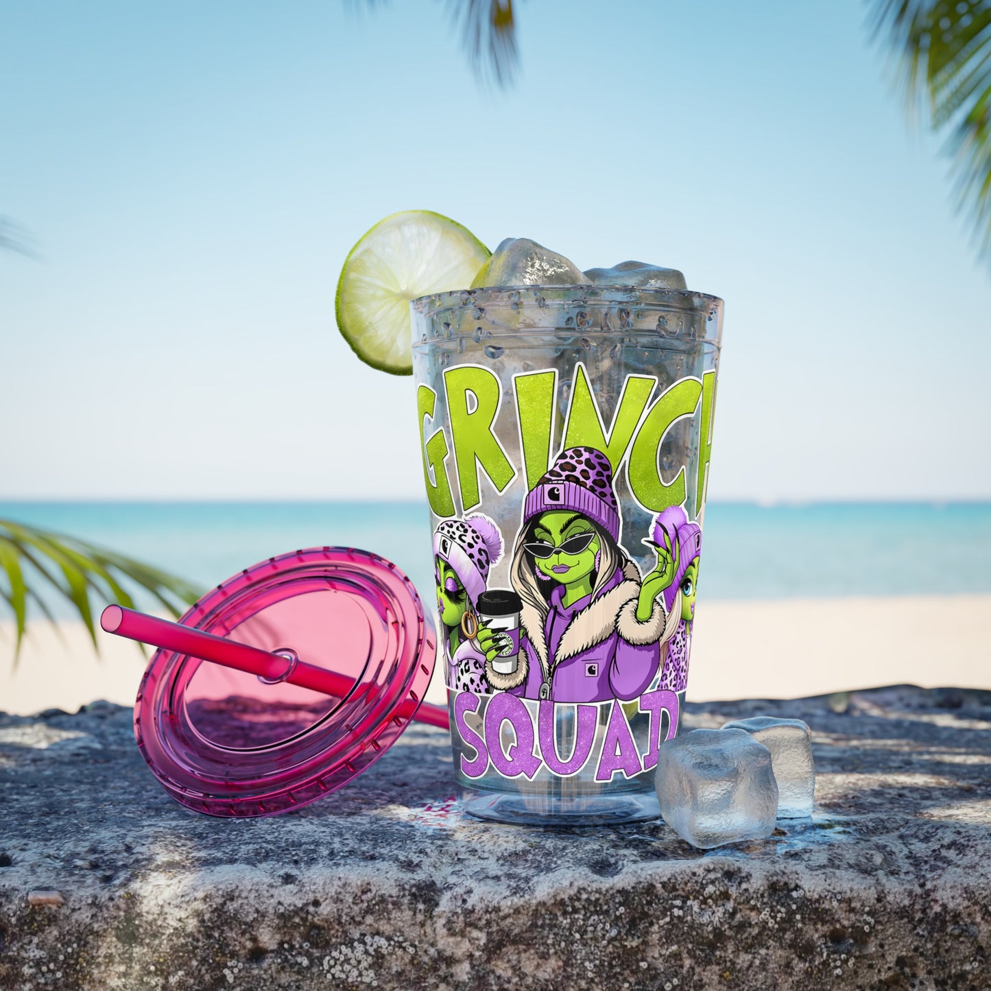Sunsplash Tumbler with Straw, 16oz