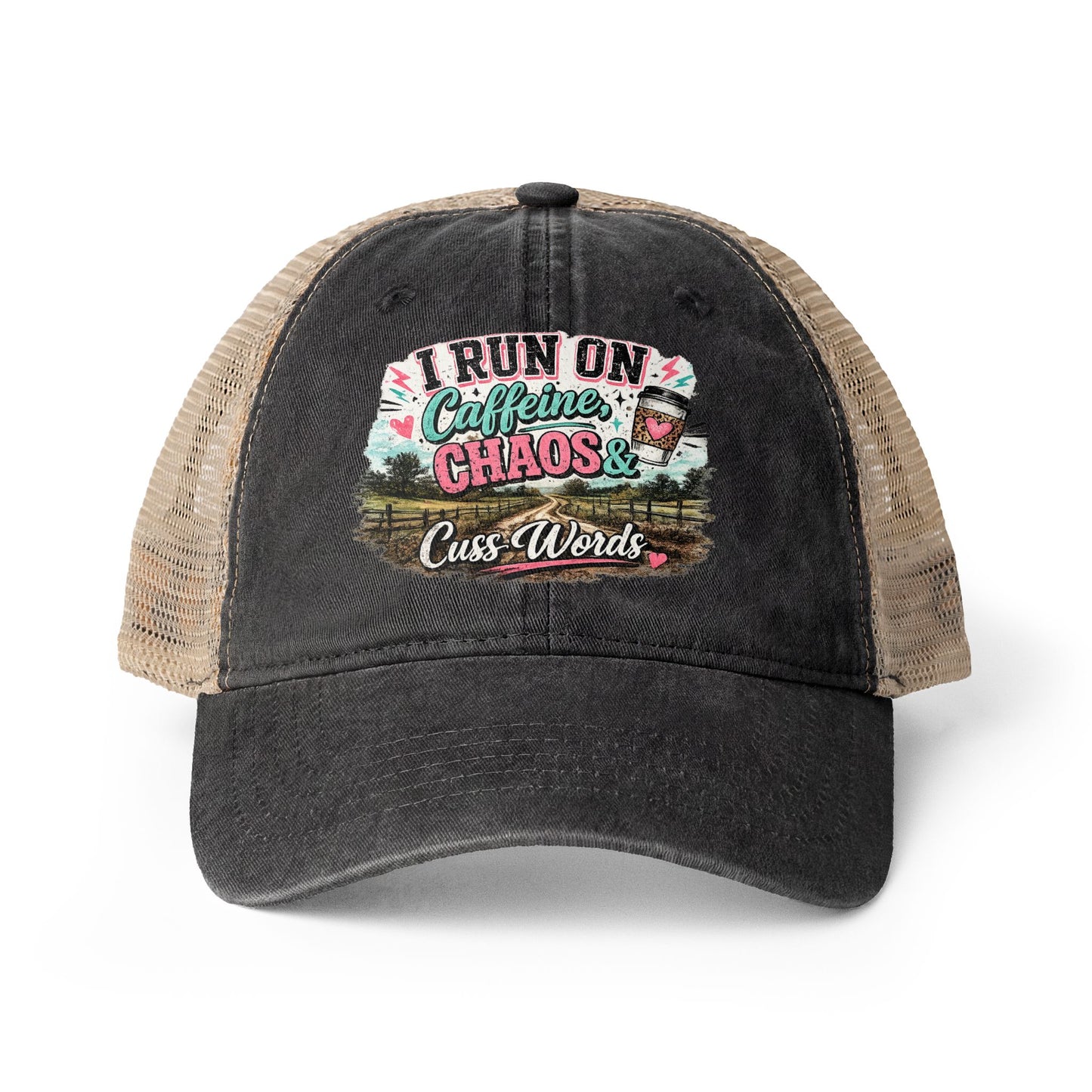 Women's Washed Mesh-Back Cap