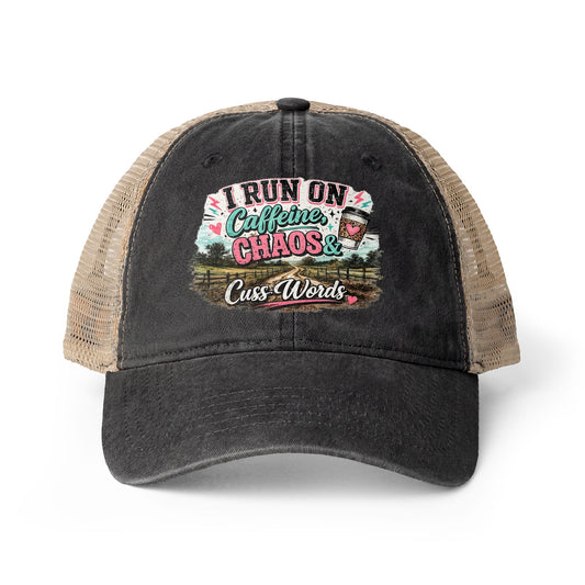 Women's Washed Mesh-Back Cap