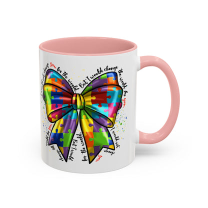 Autism Awareness Puzzle Ribbon Coffee Mug (11/15oz)