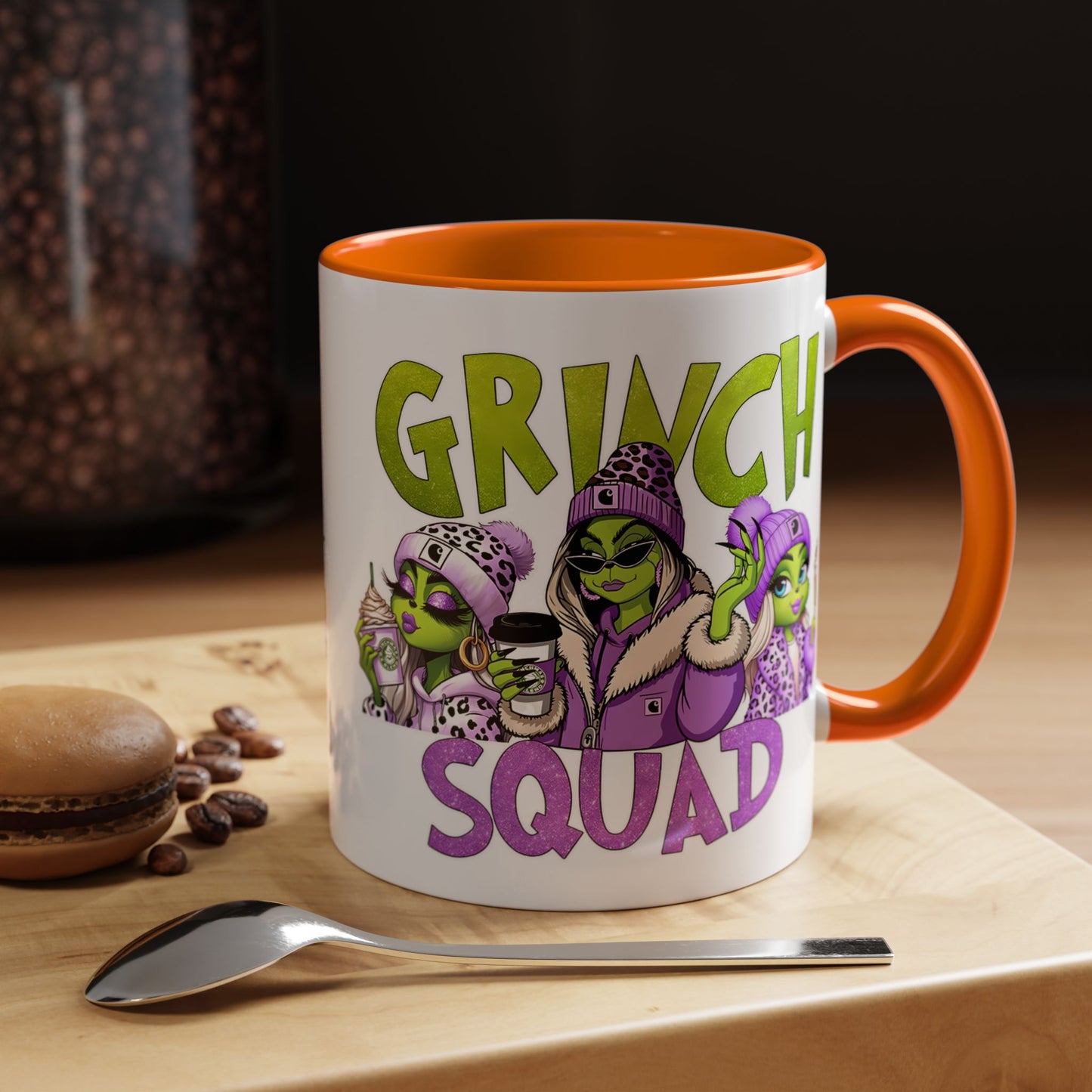 Grinch Squad Coffee Mug — Funny Holiday Green Girl 11/15oz Accent Mug