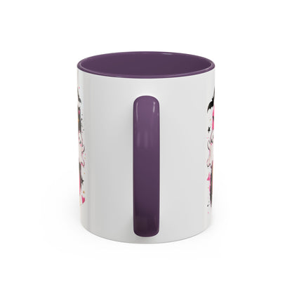 Halloween Pink Pumpkin Coffee Mug — Cute Ghosts & Bow Accent Mug (11/15oz)