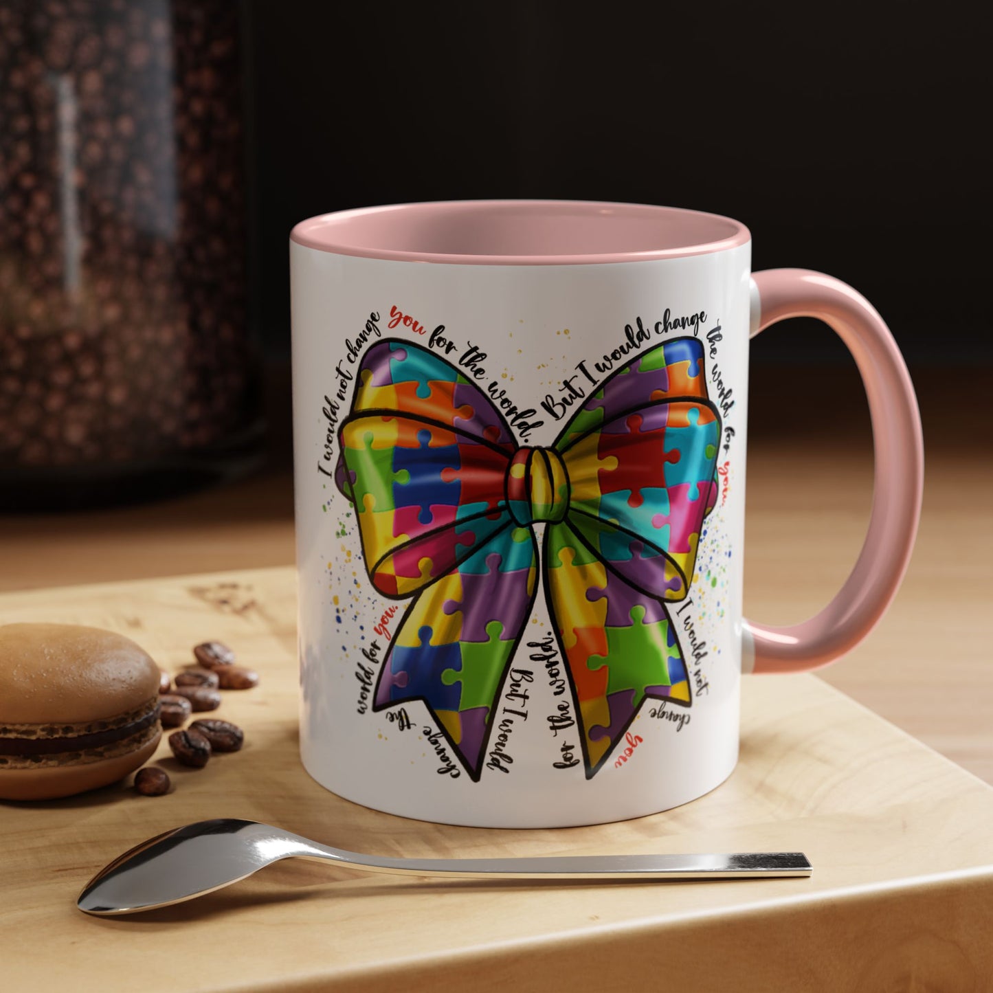 Autism Awareness Puzzle Ribbon Coffee Mug (11/15oz)