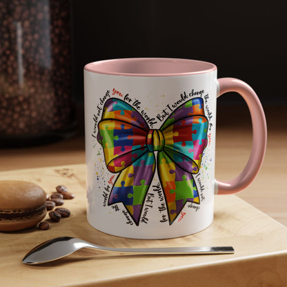 Autism Awareness Puzzle Ribbon Coffee Mug (11/15oz)