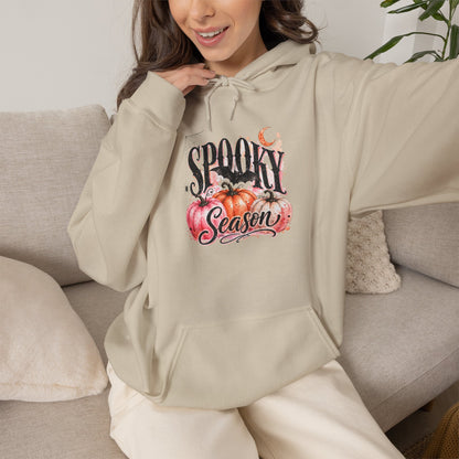 Spooky Season Hoodie – Halloween Pumpkin Graphic Hooded Sweatshirt