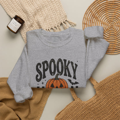 Spooky Season Sweatshirt — Pumpkin Jack-O'-Lantern Halloween Crewneck