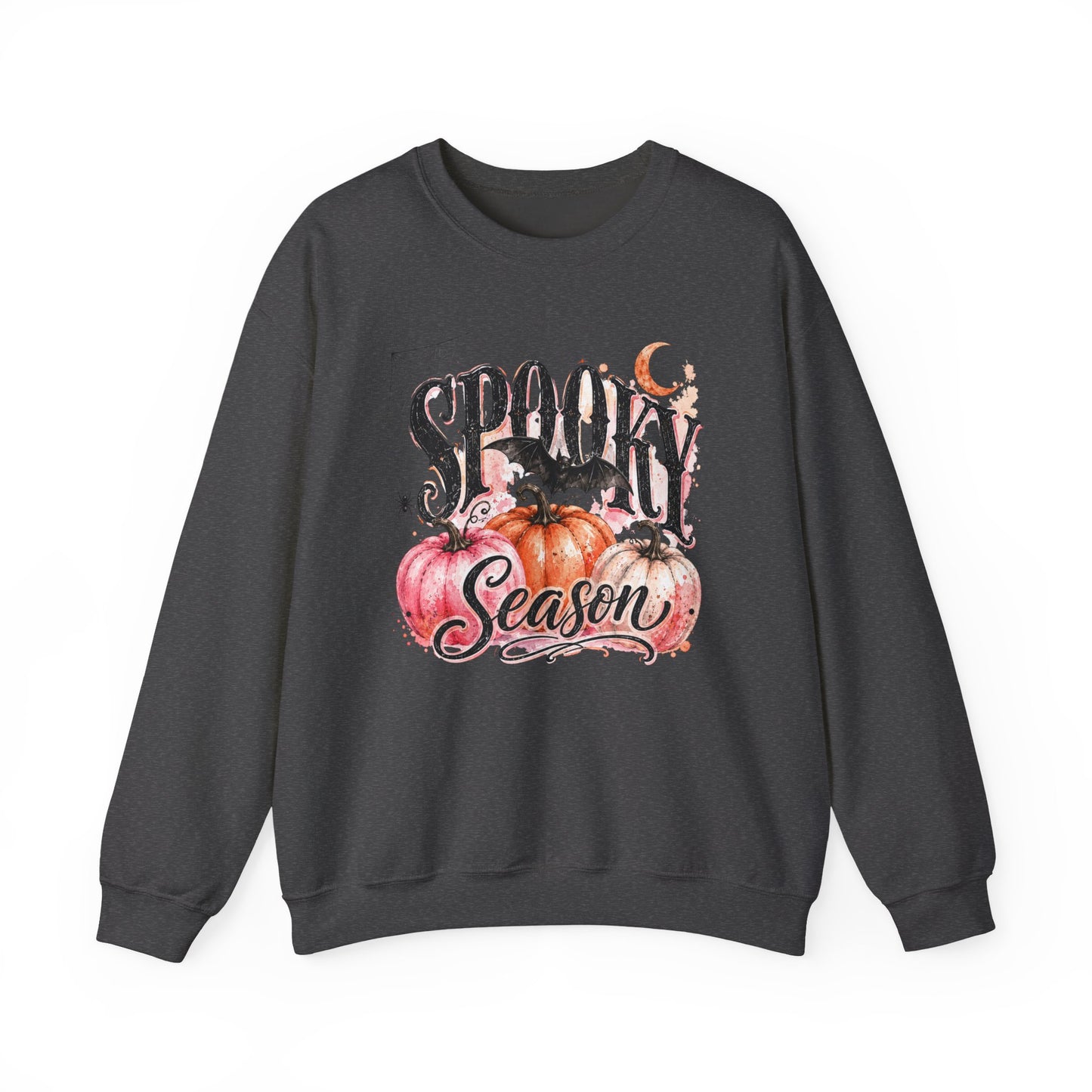 "Spooky Season" Pumpkin Halloween Graphic Crewneck Sweatshirt