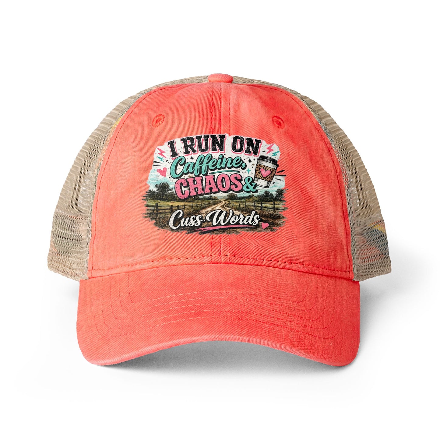 Women's Washed Mesh-Back Cap