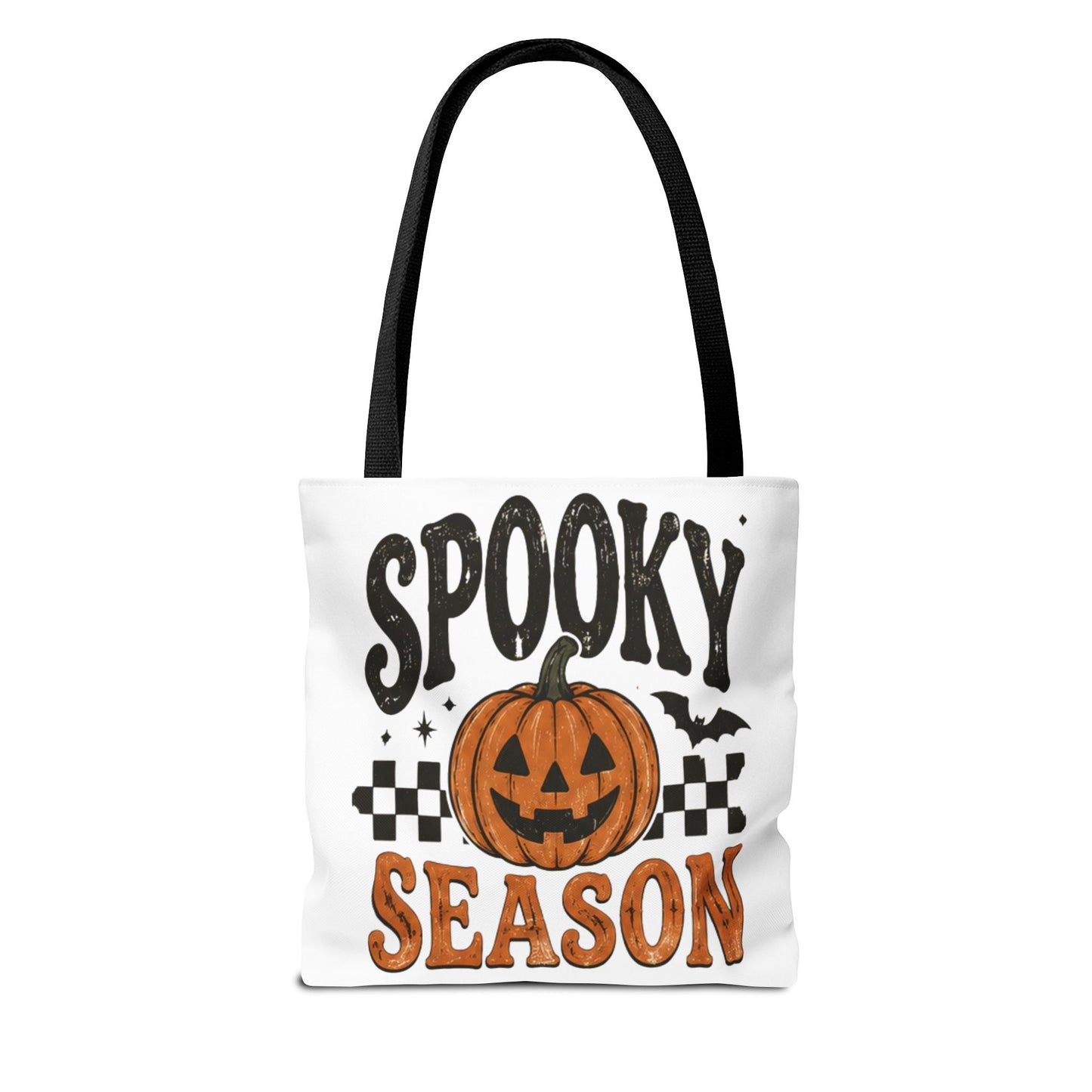 Spooky Season Pumpkin Tote Bag — Halloween Trick-or-Treat Shopper