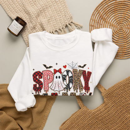 Spooky Mama Sweatshirt — Cute Halloween Ghosts & Pumpkin Graphic