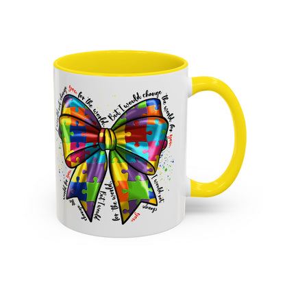 Autism Awareness Puzzle Ribbon Coffee Mug (11/15oz)