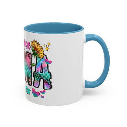 Coffee Mug — "Because Mama Said So" Colorful Sunflower Accent Mug (11/15oz)