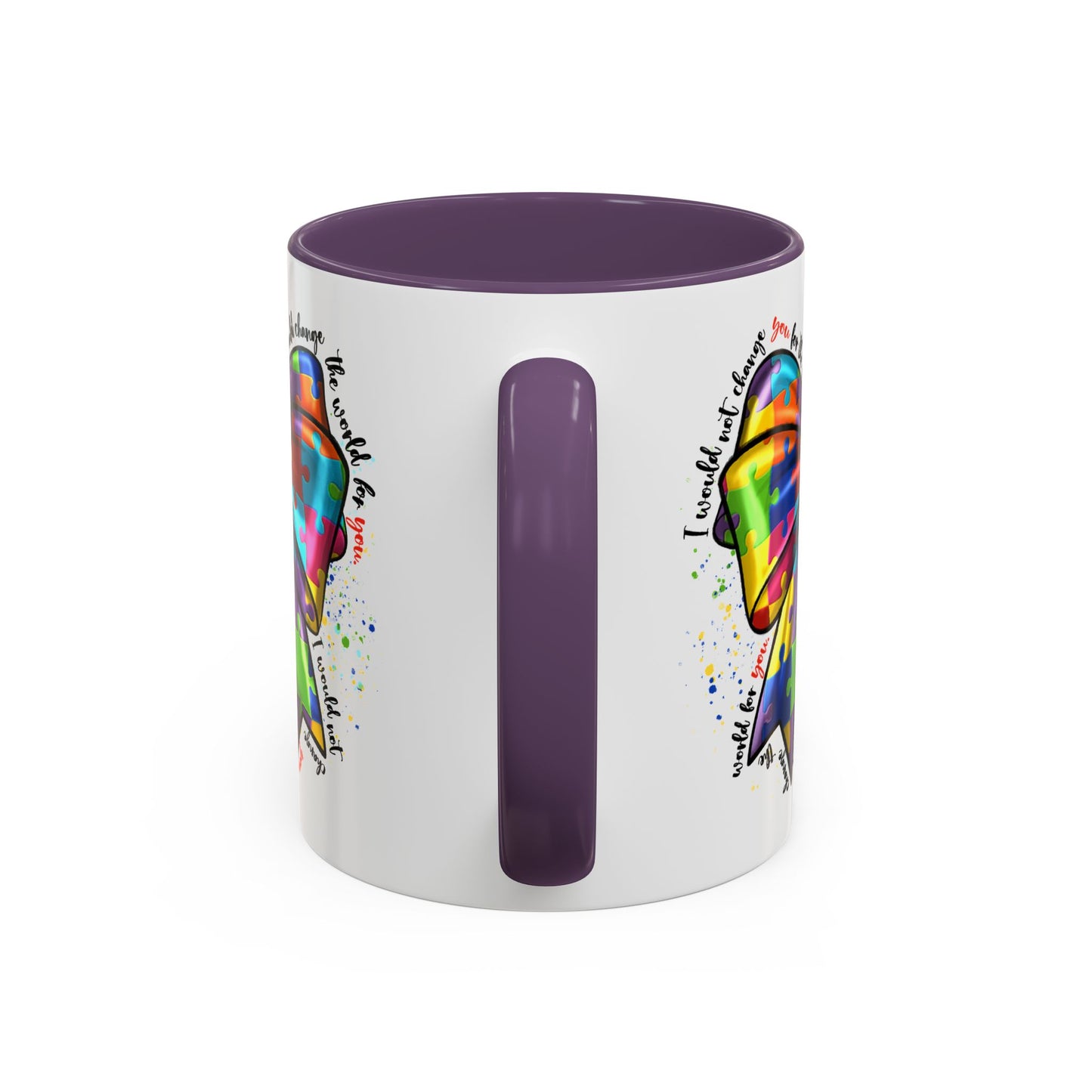 Autism Awareness Puzzle Ribbon Coffee Mug (11/15oz)