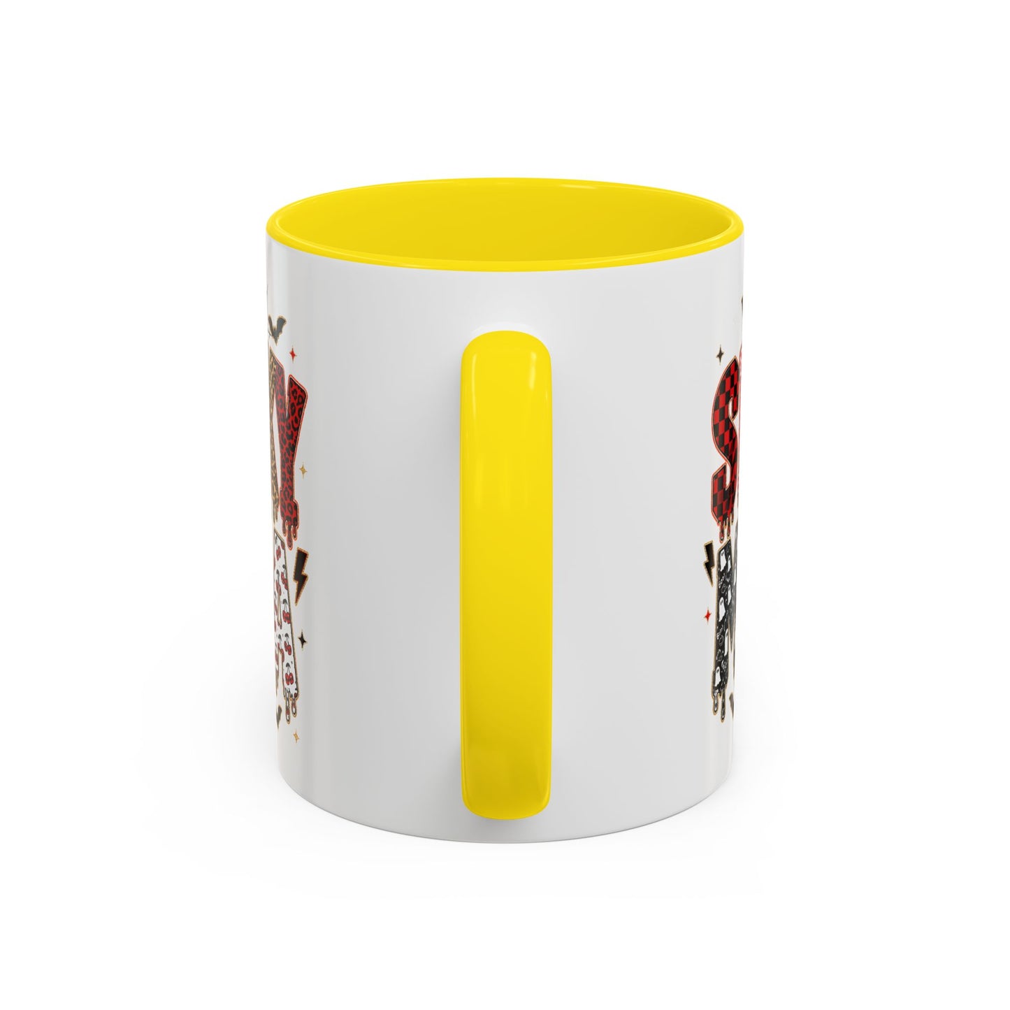 Spooky Mama Accent Coffee Mug — Halloween Ghost Pumpkin 11/15oz
