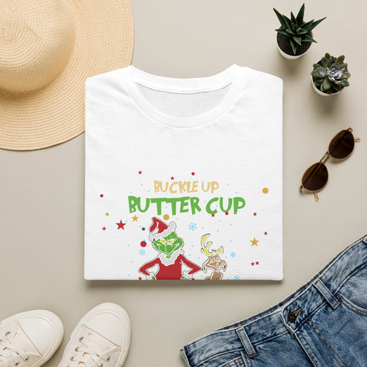 Buckle Up Buttercup T-Shirt — Funny Grinch Holiday Tee (I Have Anger Issues)