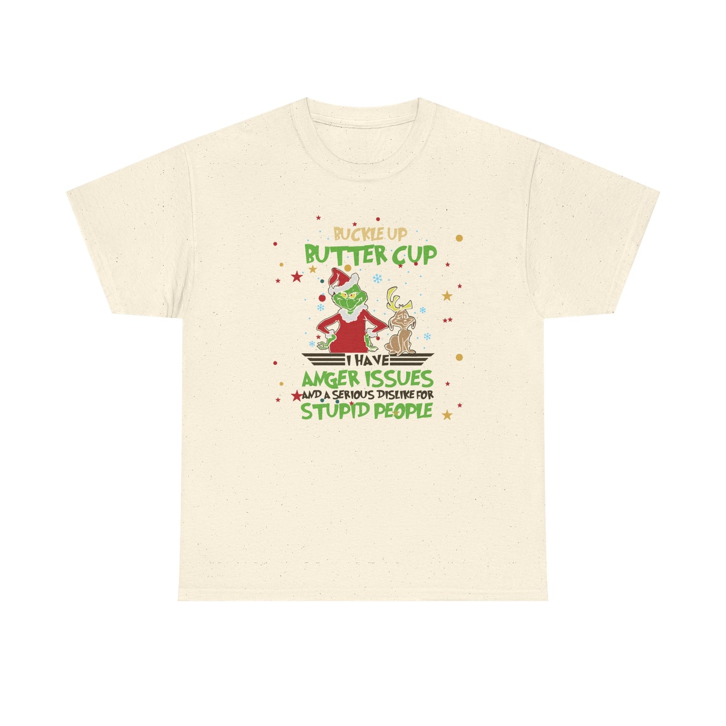 Grinch Christmas Tee — "I Have Anger Issues" Funny Holiday Shirt