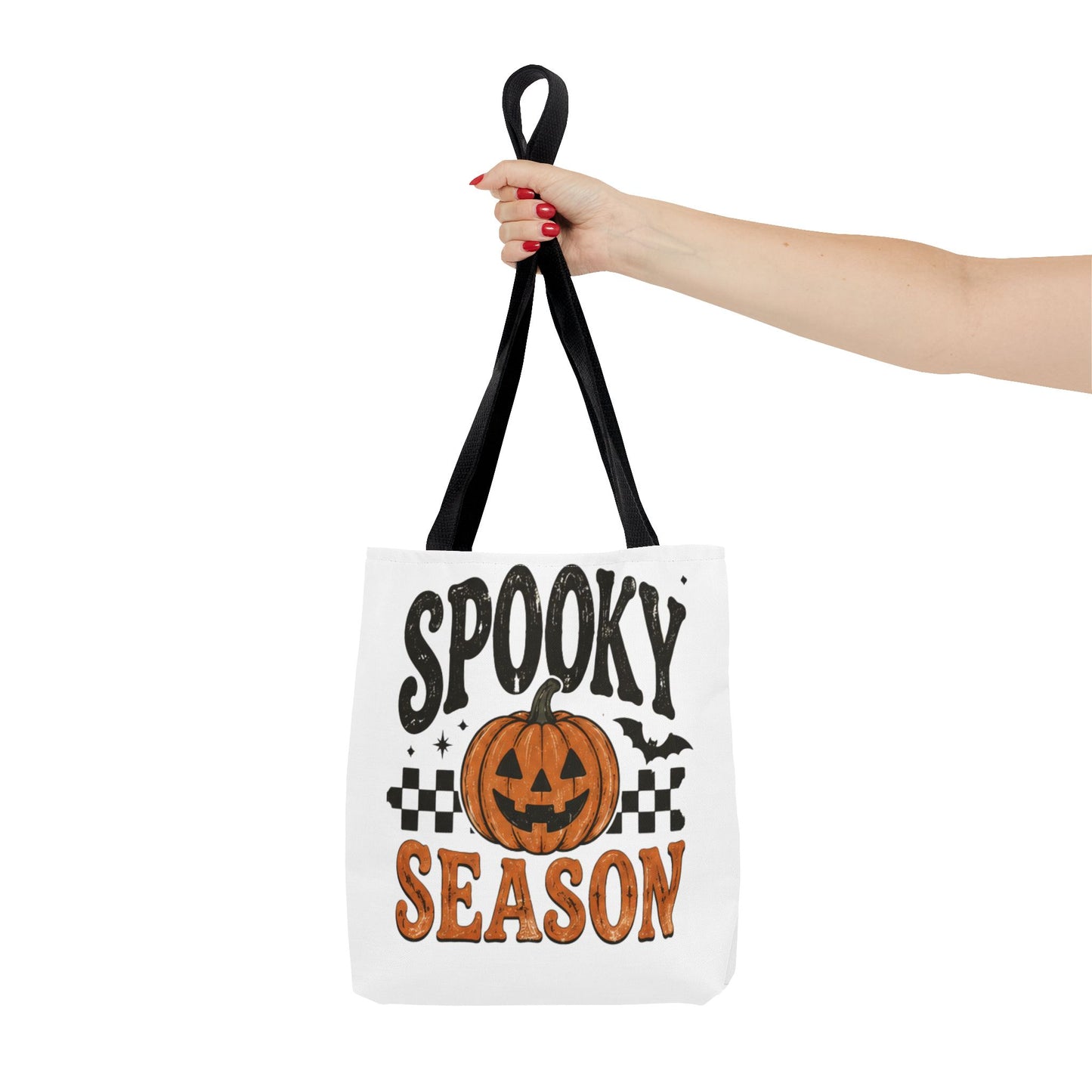 Spooky Season Pumpkin Tote Bag — Halloween Trick-or-Treat Shopper