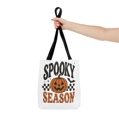 Spooky Season Pumpkin Tote Bag — Halloween Trick-or-Treat Shopper