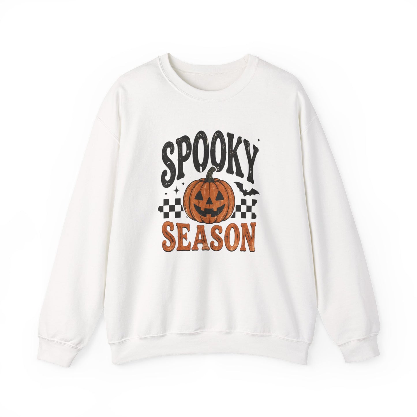 Spooky Season Sweatshirt — Pumpkin Jack-O'-Lantern Halloween Crewneck