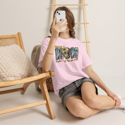 Mom Floral Graphic Tee – "Being a Mom Makes My Life an Adventure"