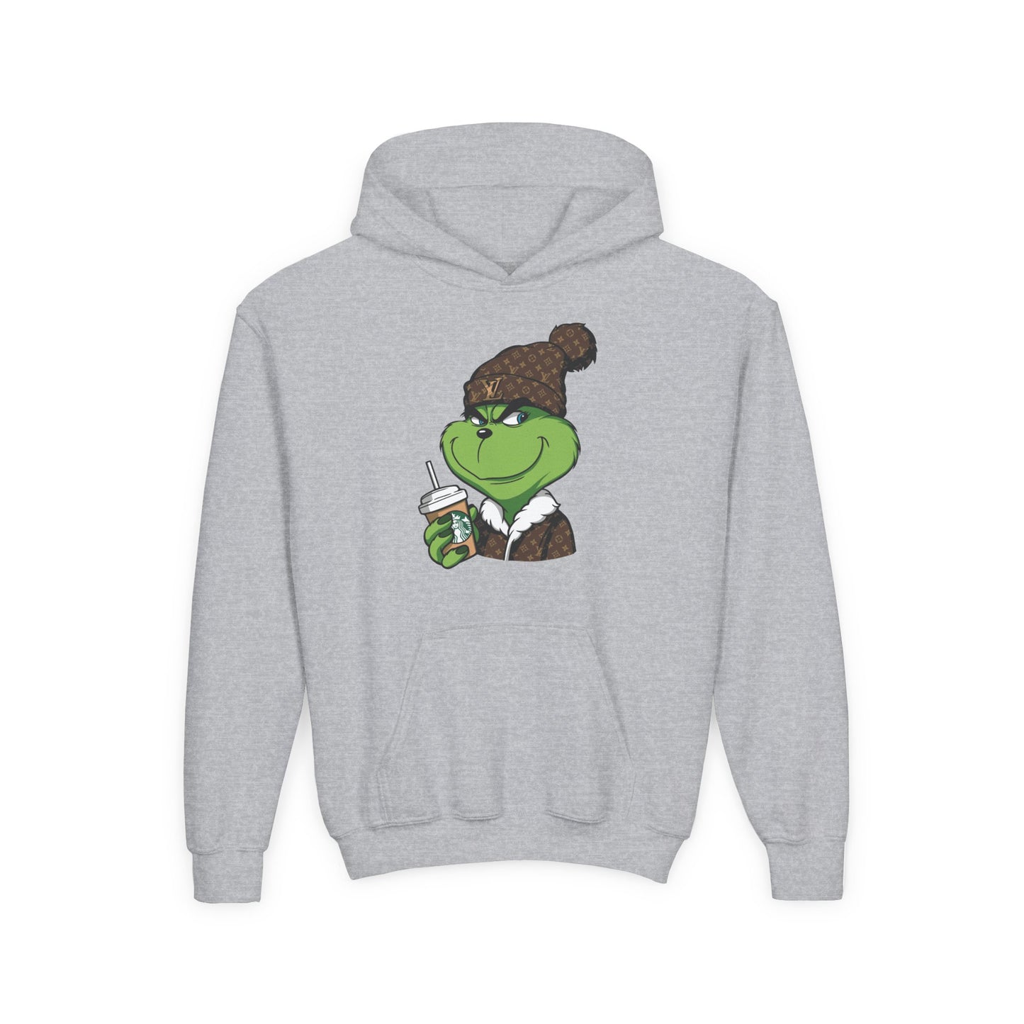Youth Hoodie — Cozy Frog in Winter Beanie | Cute Kids' Holiday Sweatshirt