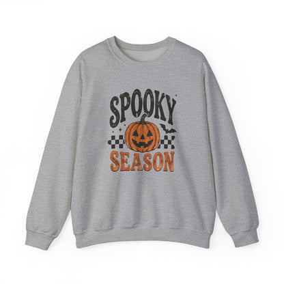 Spooky Season Sweatshirt — Pumpkin Jack-O'-Lantern Halloween Crewneck