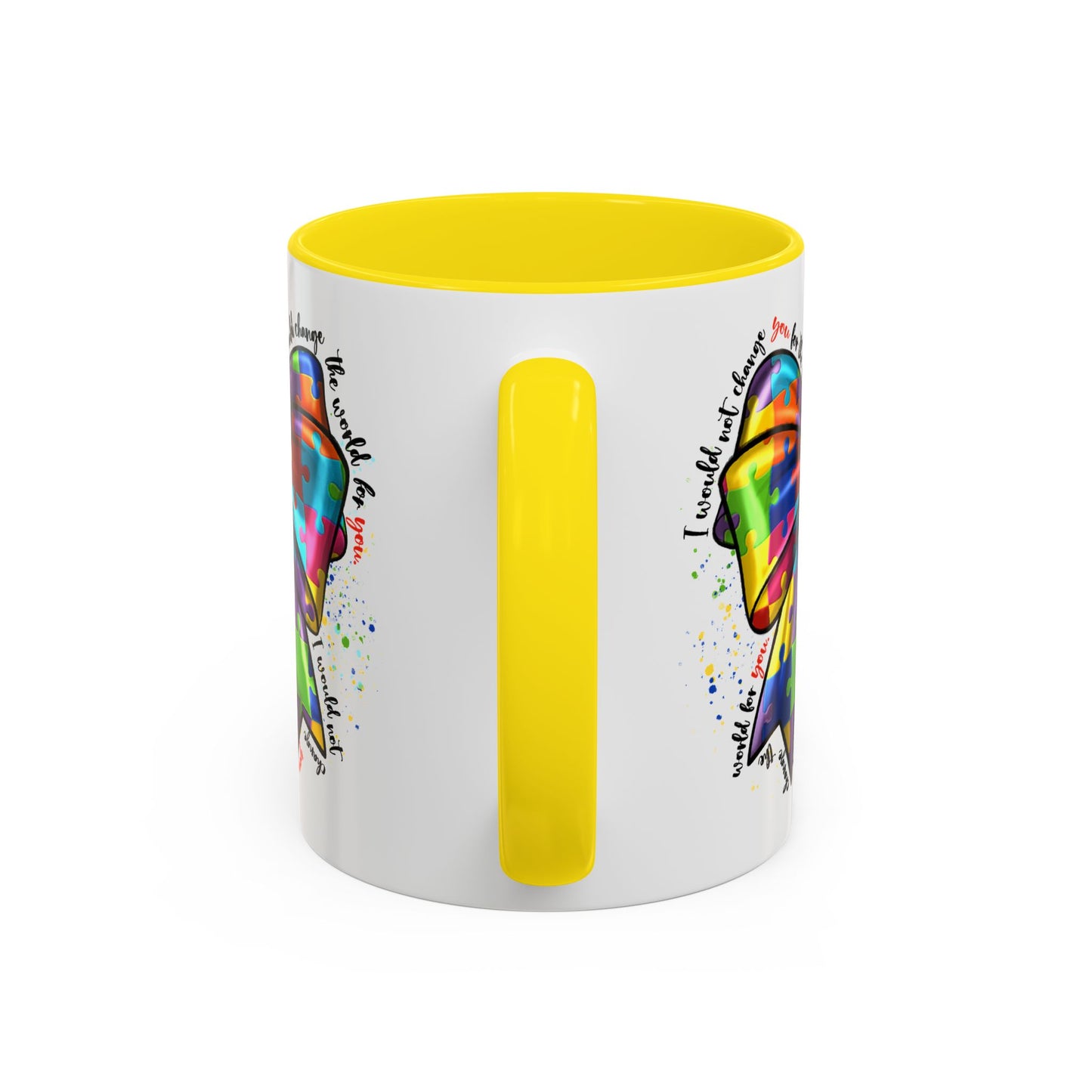 Autism Awareness Puzzle Ribbon Coffee Mug (11/15oz)