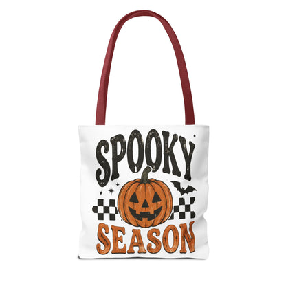 Spooky Season Pumpkin Tote Bag — Halloween Trick-or-Treat Shopper