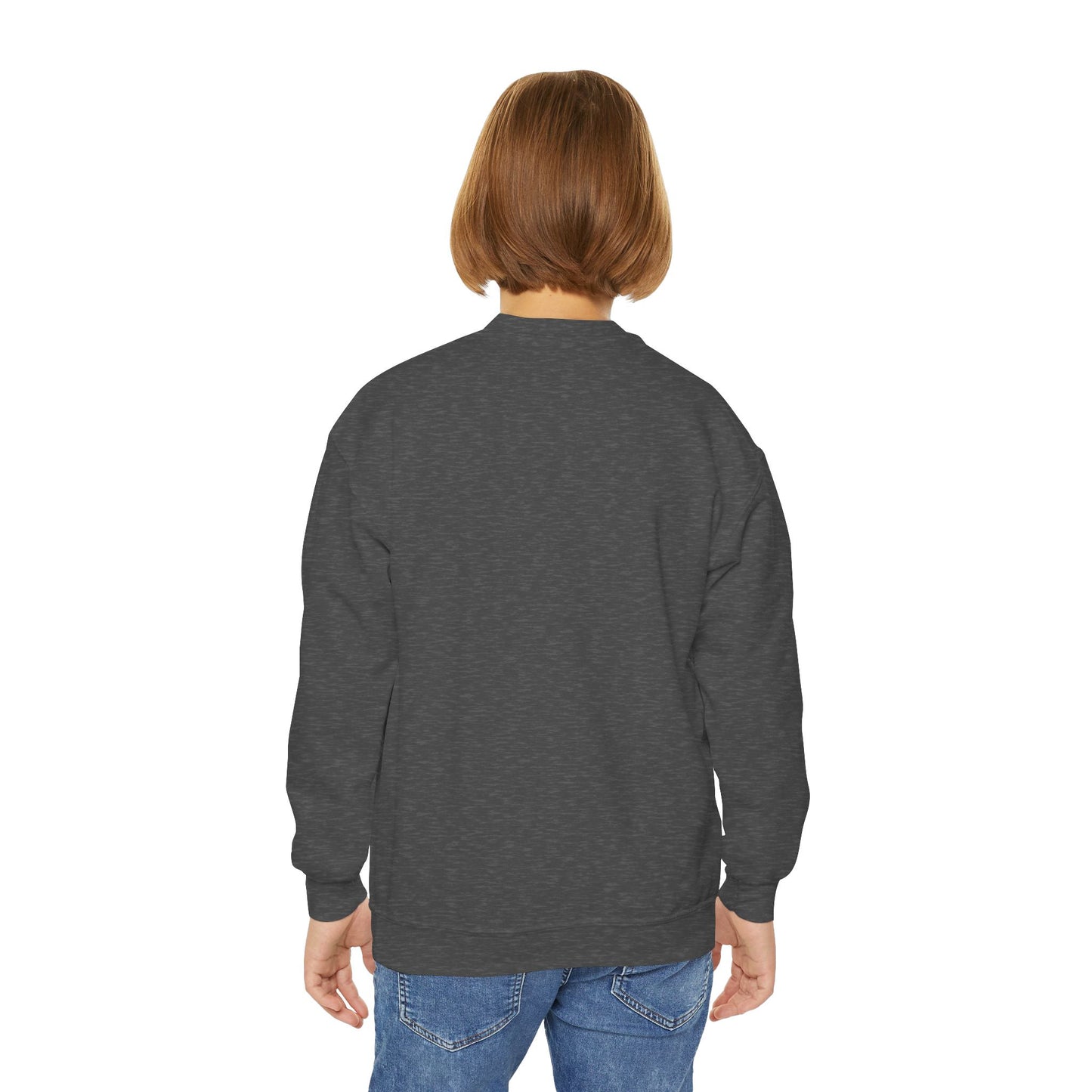 Grinch Squad Youth Crewneck Sweatshirt — Kids Funny Holiday Pullover