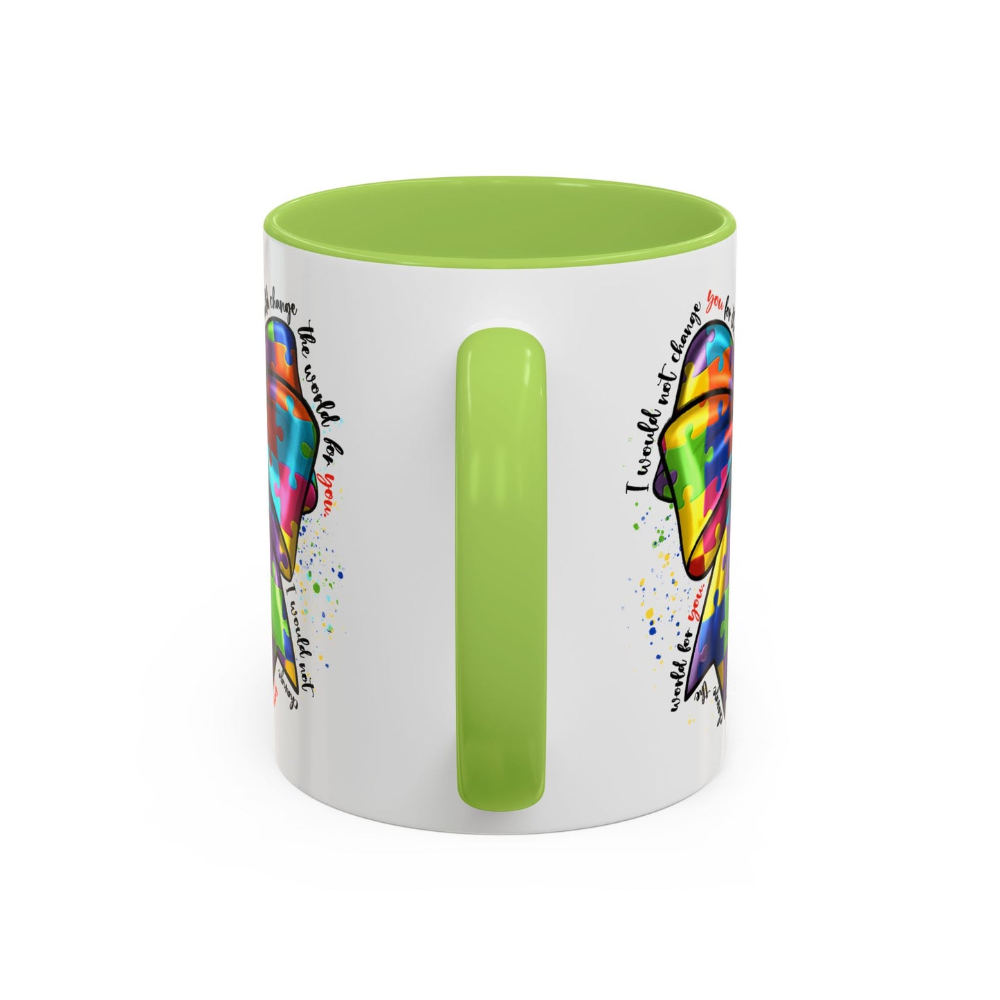 Autism Awareness Puzzle Ribbon Coffee Mug (11/15oz)