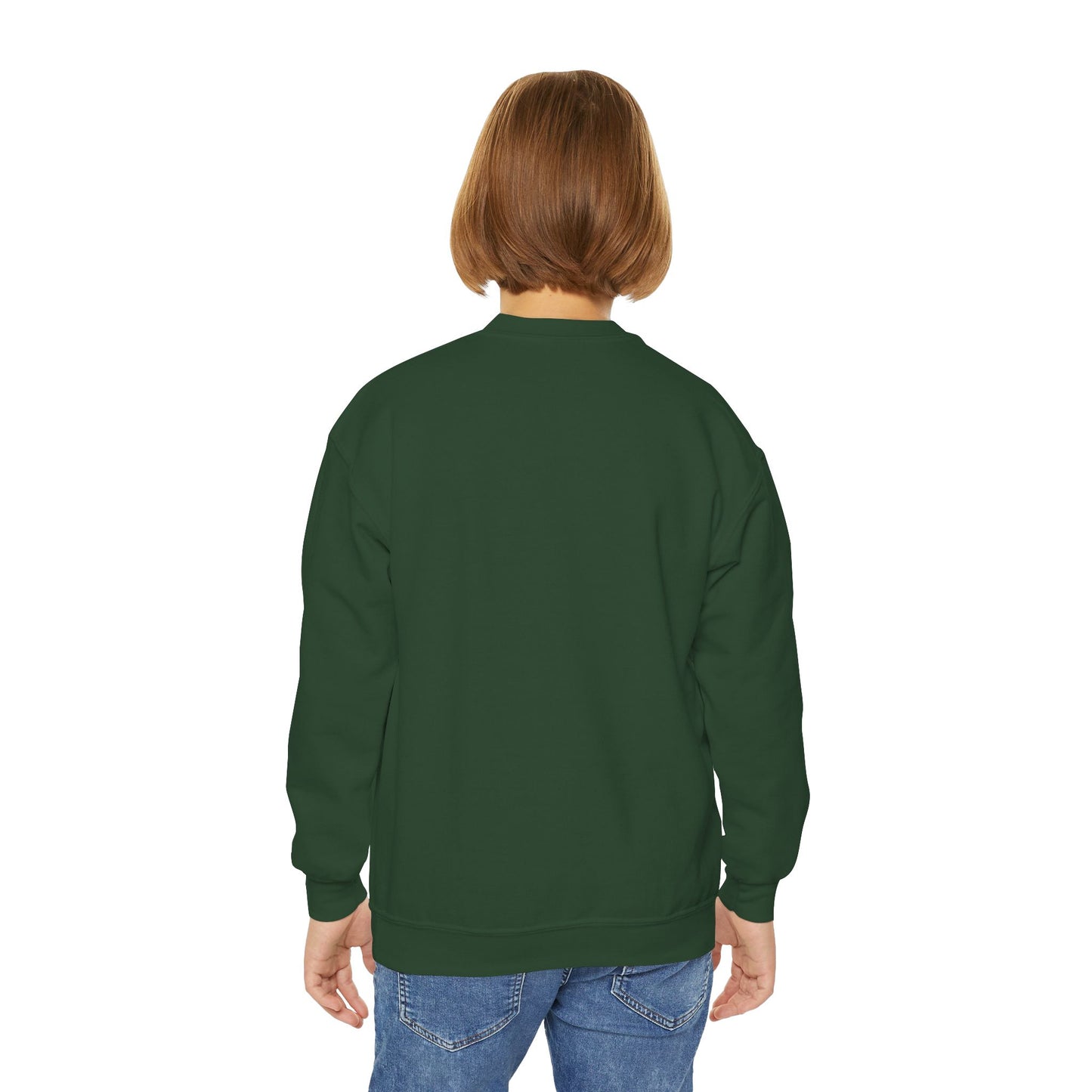 Grinch Squad Youth Crewneck Sweatshirt — Kids Funny Holiday Pullover