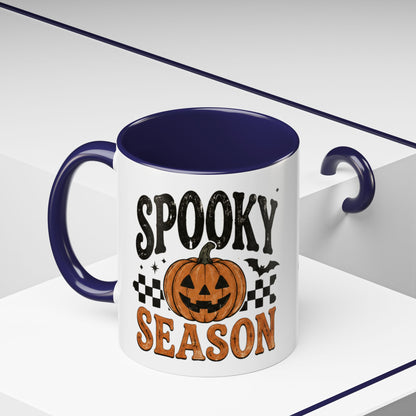 Spooky Season Coffee Mug — Halloween Pumpkin Accent Mug (11/15oz)